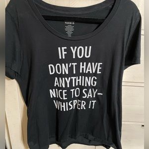 Torrid Sz 1 Black Graphic Tee
